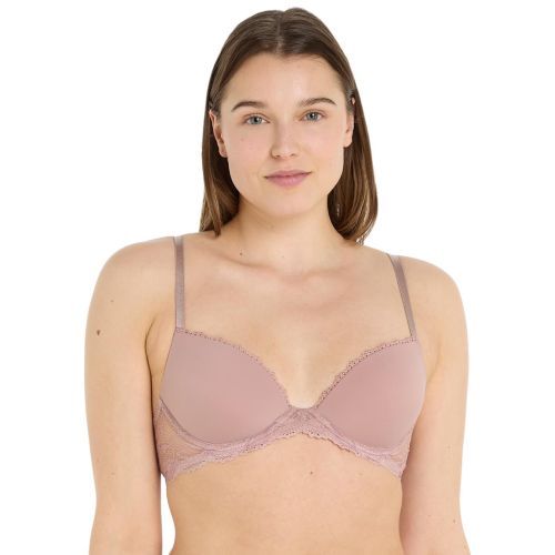 Calvin Klein Seductive Comfort Demi Push Up Bra - Woodrose