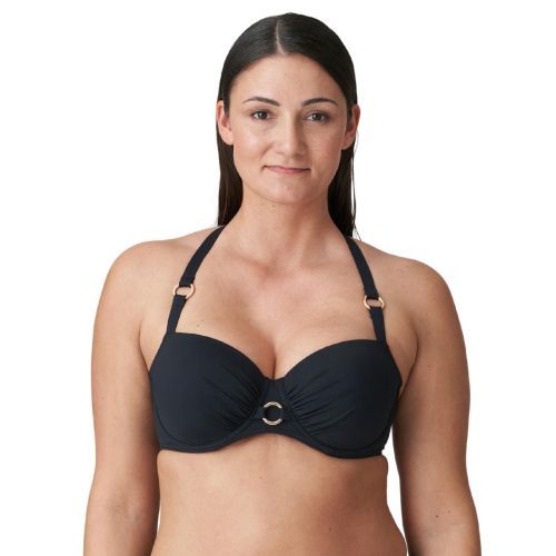 Prima Donna Swim Damietta Padded Balcony Bikini Top - Black