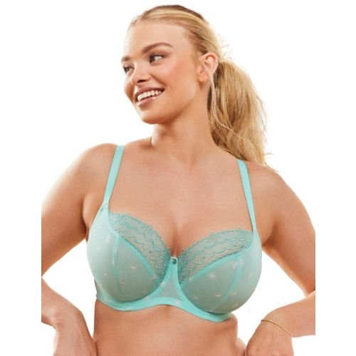 Cleo by Panache Blossom Balcony Bra - Jade
