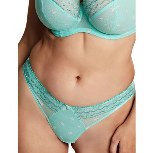 Cleo by Panache Blossom Brazilian Brief - Jade