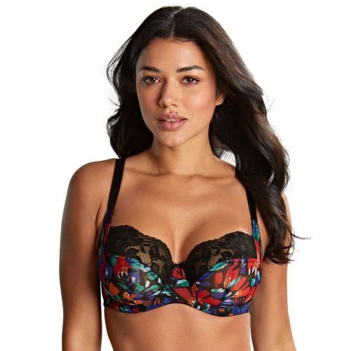 Panache Nina Balcony Bra - Black Floral