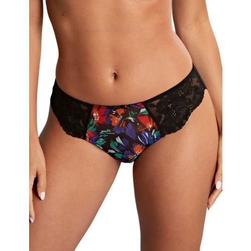 Panache Nina Brazilian Brief - Black Floral