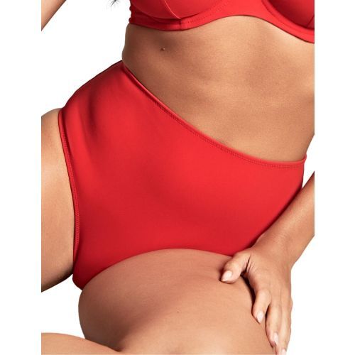 Panache High Waist Bikini Brief - Rossa Red