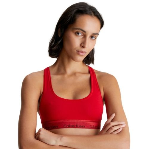 Calvin Klein Modern Cotton Holiday Bralette - Rouge
