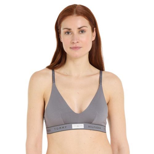 Tommy Hilfiger TH Established Triangle Bra - Fossil Grey