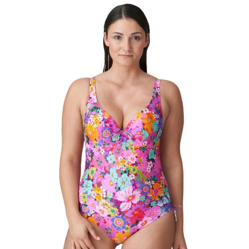 Prima Donna Swim Najac Plunge Swimsuit - Floral Explosion