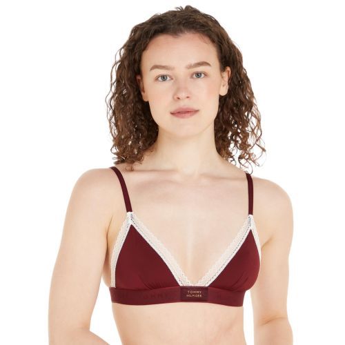 Tommy Hilfiger TH Established Triangle Bra - Deep Rouge