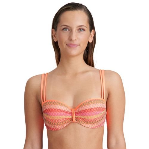 Marie Jo Almoshi Padded Balcony Bikini Top - Juicy Peach