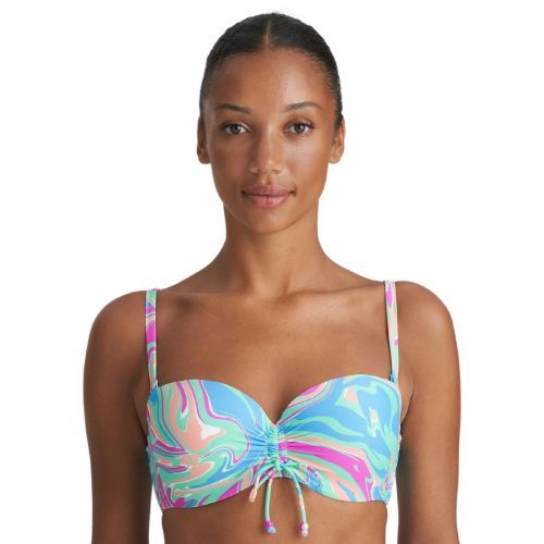 Marie Jo Arubani Padded Strapless Bikini Top - Ocean Swirl