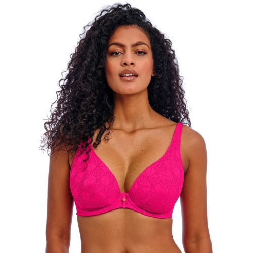 Freya Nomad Nights High Apex Bikini Top - Fuchsia