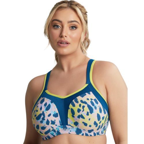 Sculptresse by Panache Underwired Sports Bra - Lime Animal
