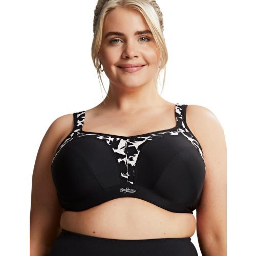 Sculptresse by Panache Underwired Sports Bra - Mono Print