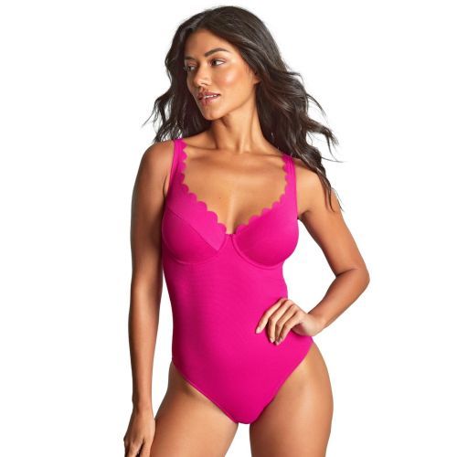 Panache Spirit Rita Plunge Swimsuit - Magenta