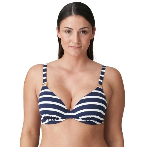 Prima Donna Swim Nayarit Half Padded Plunge Bikini Top - Water Blue