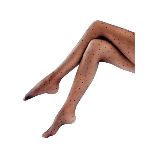 Pretty Polly Continuity Fashion Pinspot Tights - Black