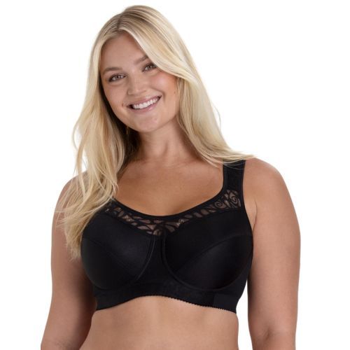 Miss Mary Of Sweden Cotton Simplex Bra - Black