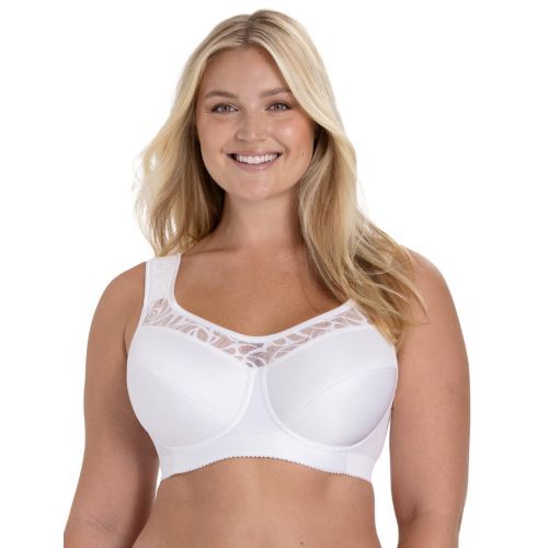Miss Mary Of Sweden Cotton Simplex Bra - White