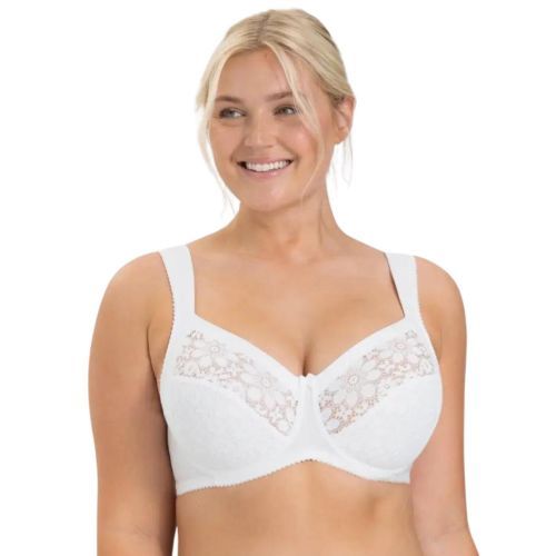 Miss Mary Of Sweden Cotton Blossom Underwired Bra - White