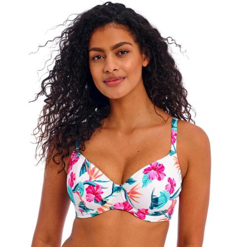 Freya Palm Paradise Bikini Top - White