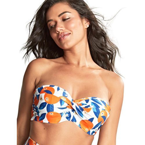 Panache Sicily Ella Twist Bandeau Bikini Top - Sicily Print