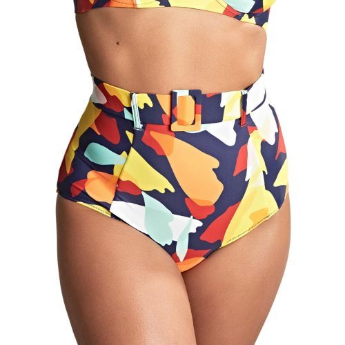 Panache High Waist Belted Bikini Brief - Puglia Print