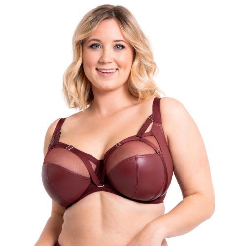 Curvy Kate Enclose Balcony Side Support Bra - Oxblood