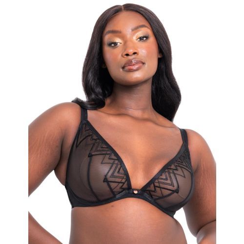Scantilly Curvy Kate Voltage Deep Plunge Bra - Black