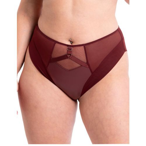 Curvy Kate Enclose High Waist Brief - Oxblood
