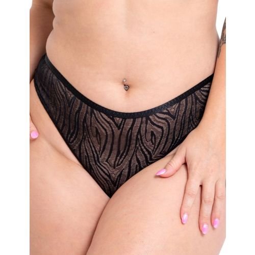 Curvy Kate Lace Daze Brazilian Brief - Black
