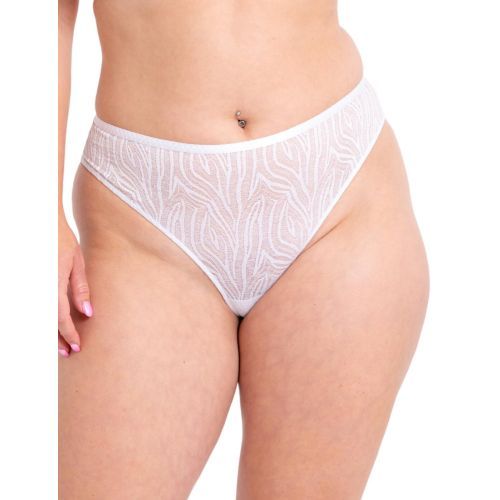 Curvy Kate Lace Daze Brazilian Brief - White