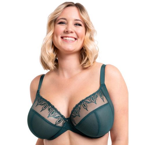 Curvy Kate Flare Full Plunge Side Support Multiway Bra - Emerald Sparkle