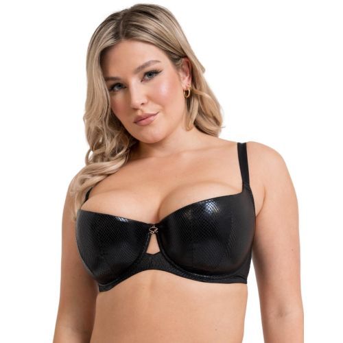 Scantilly by Curvy Kate Serpent Padded Half Cup Bra - Black