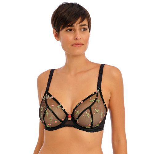 Freya Rose Blossom Plunge Bra - Black