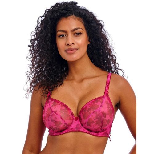 Freya Rose Blossom Plunge Bra - Red Rose