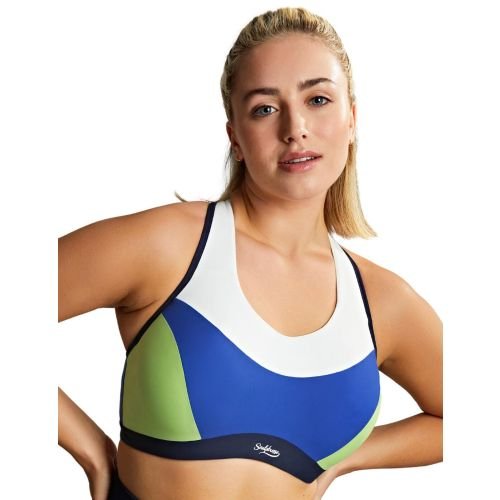 Sculptresse by Panache Upbeat Non Padded Sports Bra - Blue