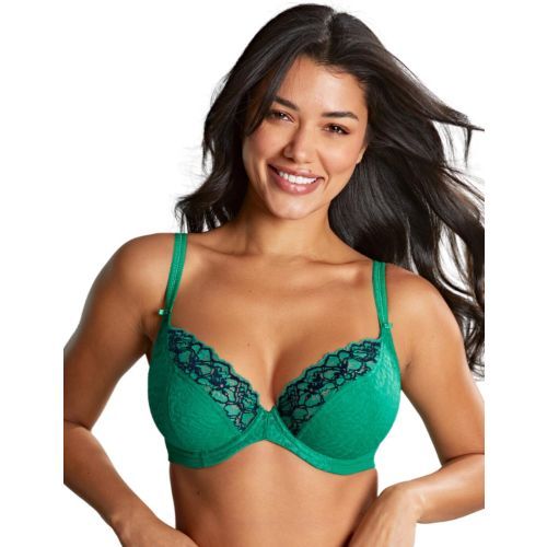 Panache Envy Plunge Bra - Emerald Leopard