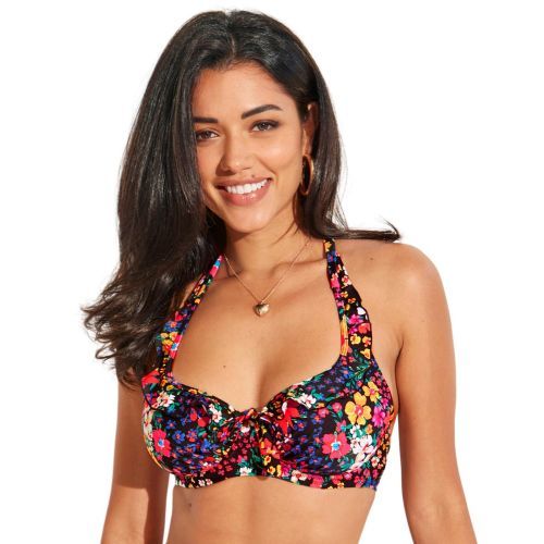 Pour Moi Lisbon Halter Bikini Top - Ditsy