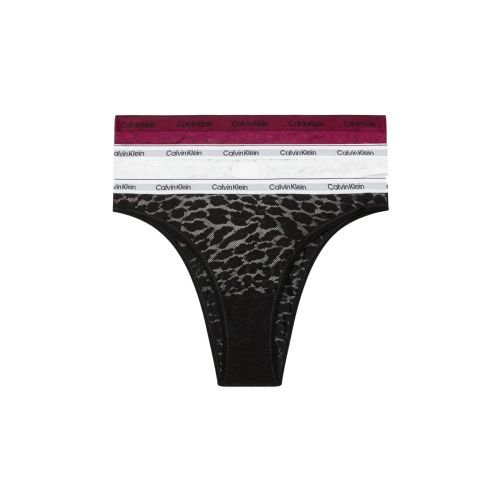 Calvin Klein Brazilian Brief 3 Pack - Purple Potion/ White/ Black