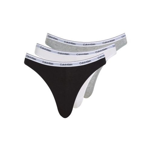 Calvin Klein Modern Logo Bikini Brief 3 Pack - Black/ White/ Grey Heather