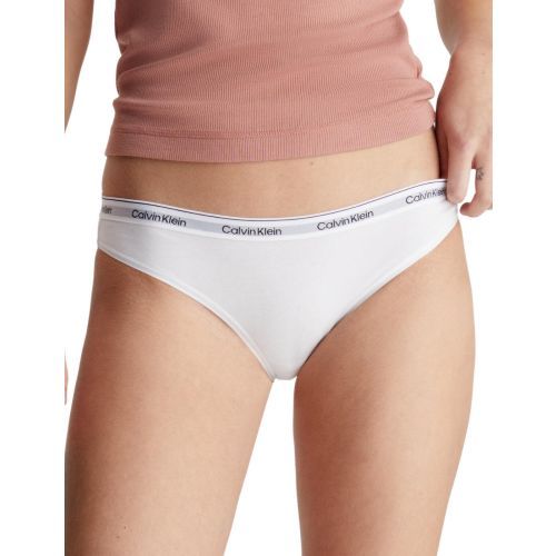 Calvin Klein Modern Logo Bikini Brief 3 Pack - White/ White/ White