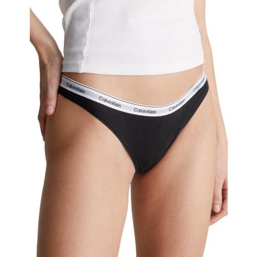 Calvin Klein Modern Logo Thong 5 Pack - Black