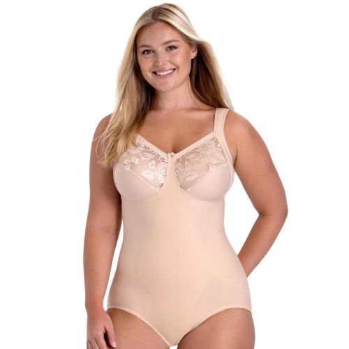 Miss Mary Of Sweden Lovely Lace Bodysuit - Beige