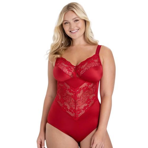 Miss Mary Of Sweden Fantastic Flair Bodysuit - English Red