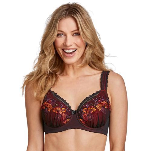 Miss Mary Of Sweden Floral Sun Bra - English Red