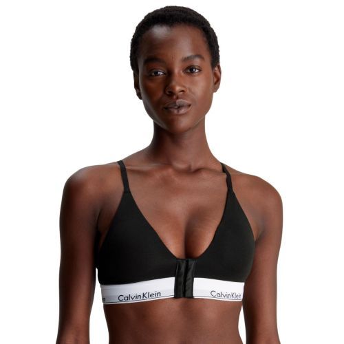Calvin Klein Modern Cotton Triangle Post Surgery Bra - Black
