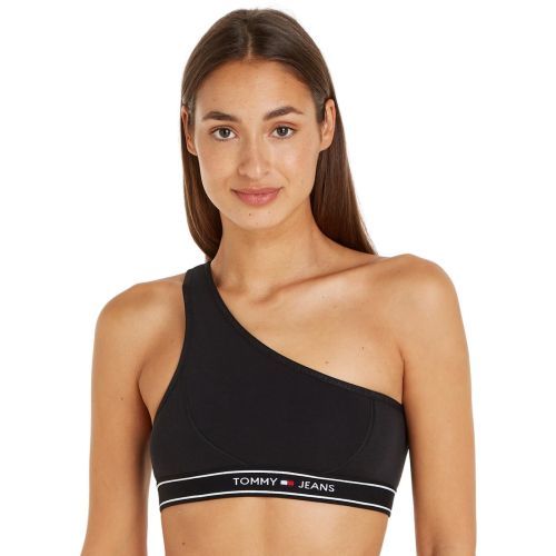 Tommy Hilfiger TJ Asymetric Bralette - Black