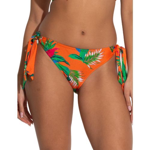 Pour Moi Paradiso Tie Side Bikini Brief - Orange Tropical
