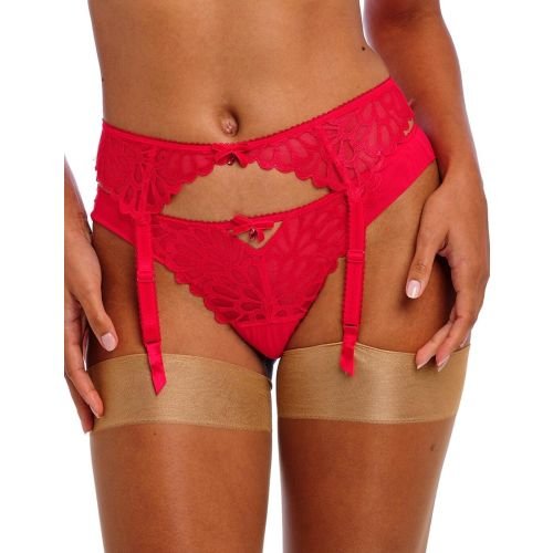 Freya Loveland Suspender - Bombshell Chilli Red