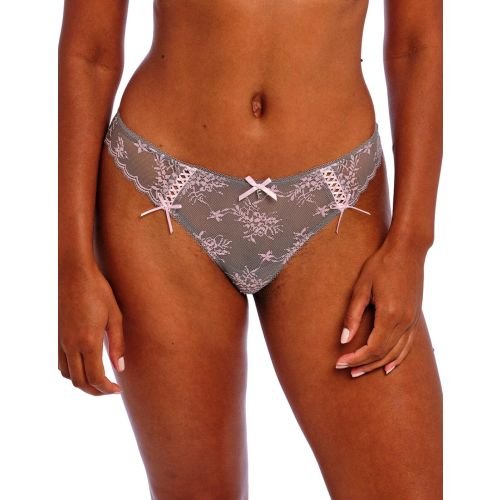 Freya Offbeat Decadence Brazilian Brief - Grey/Pink