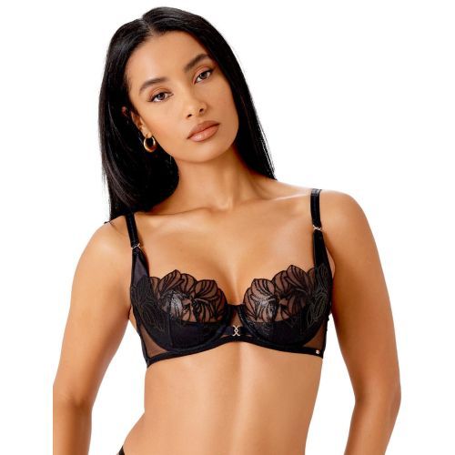 Gossard VIP Lavish Uplifting Balcony Bra - Black